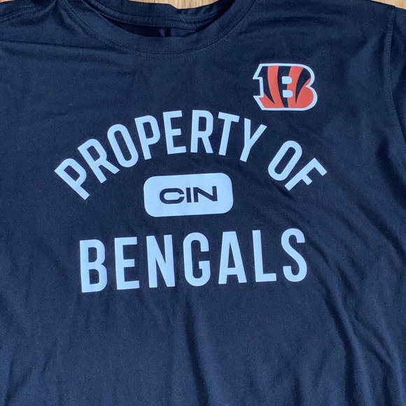 Nike Property Of Cincinnati Bengals Dri-Fit Tee T-Shirt Medium NFL - Picture 2 of 9